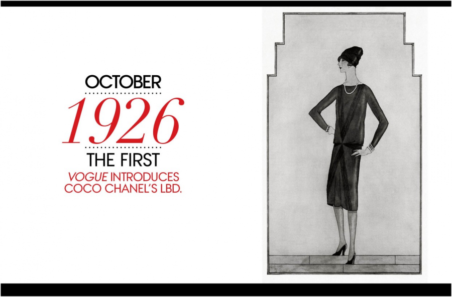 An infographic frames Chanels iconic dress introduced almost a century ago.