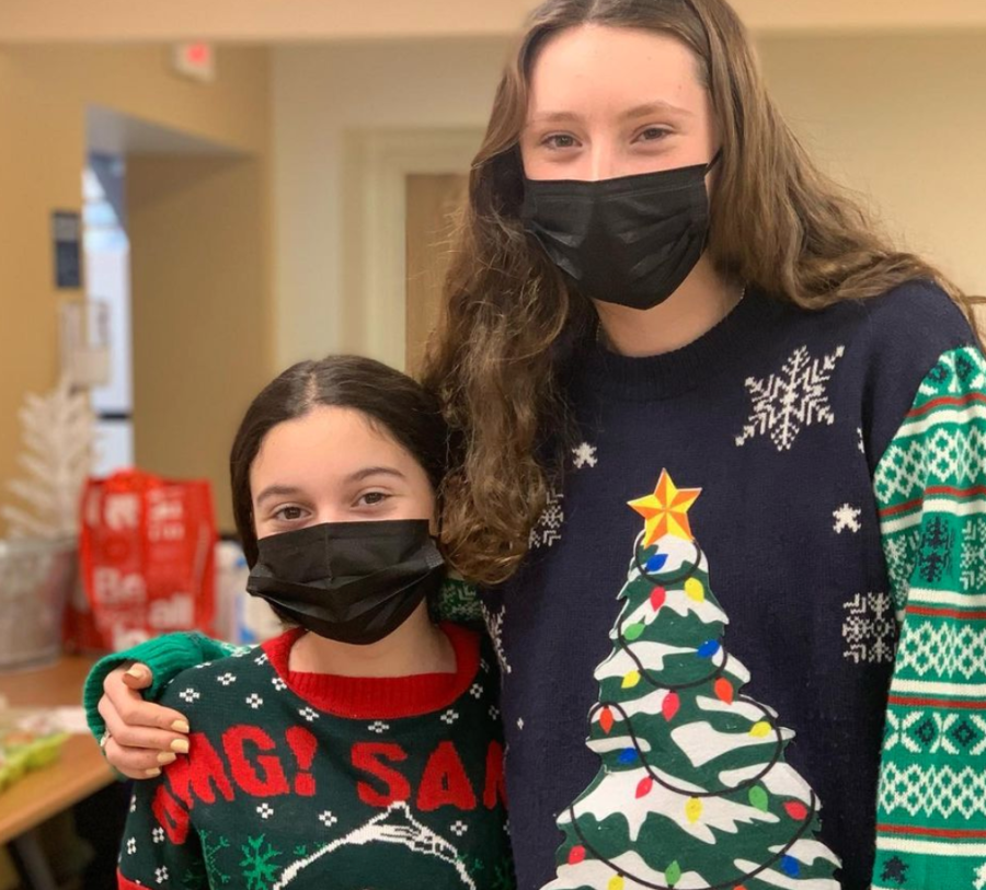 Middle schoolers went all out on Ugly Sweater Day.