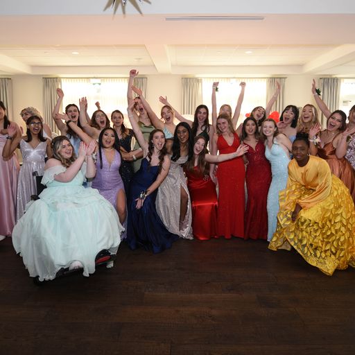 Seniors celebrate their first (and last) prom. 
