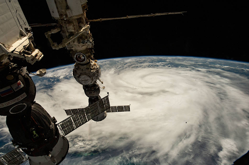 A peek at Hurricane Ian from the International Space Station.