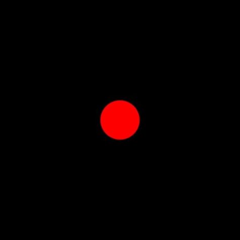 The red dot we never see. 