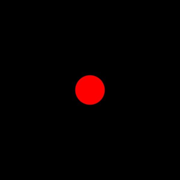 The red dot we never see. 