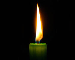 My candle/Flickering silently/Like the beat of a heart
