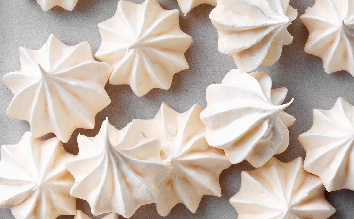 Vanilla Meringue Cookies from recipe by Jenni Sharp 