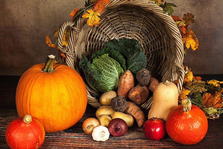 A plentiful cornucopia overflows with the many delicacies of the holiday that everyone forgets. 