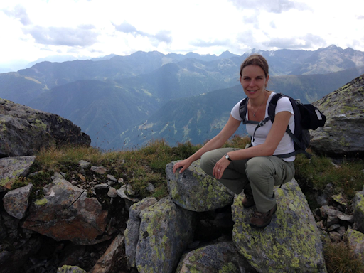 Mrs. Vale, a New English Teacher at Montrose, on a Hiking Trip at the Nationalpark Hohe Tauern in Austria
