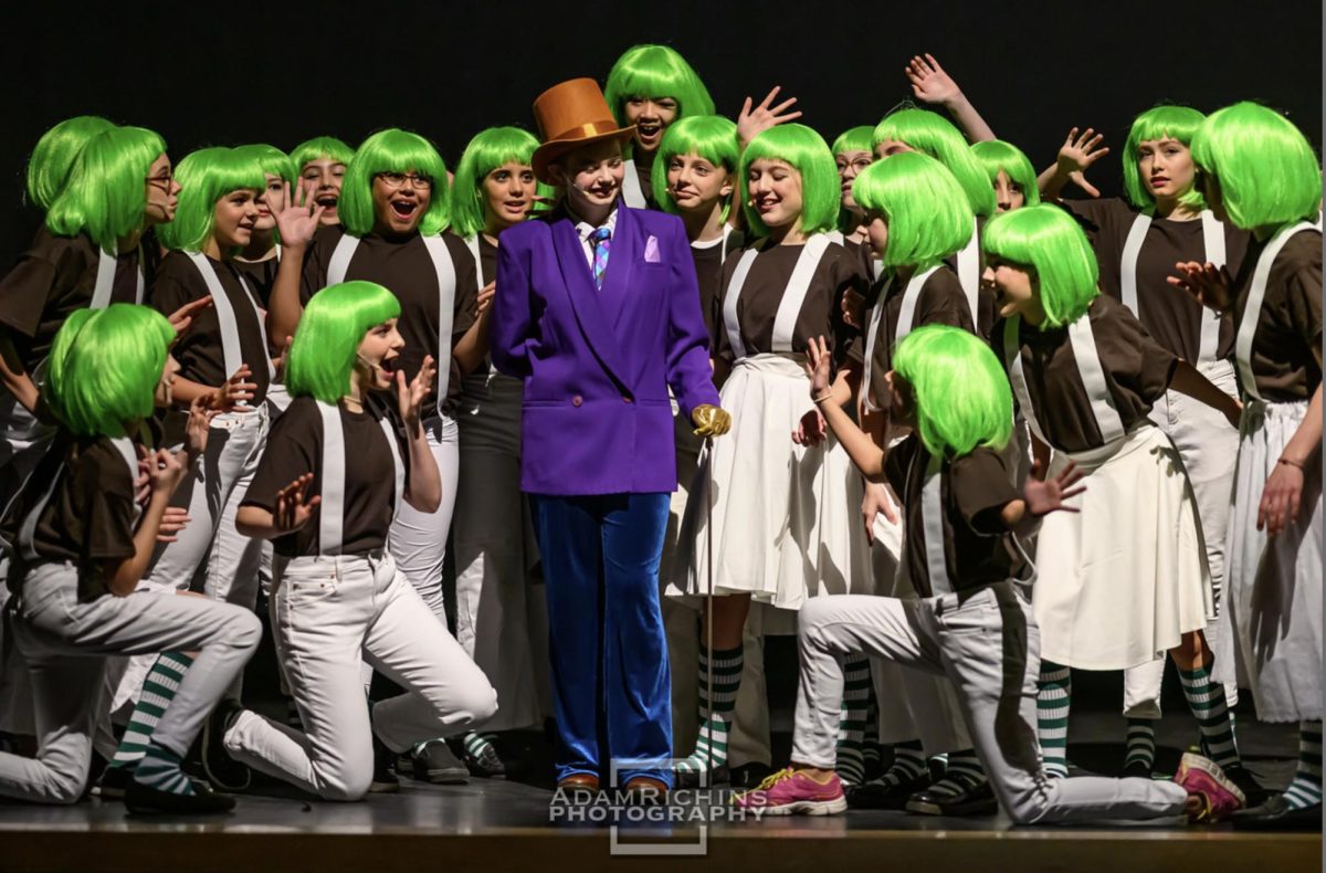 The middle school production of Willy Wonka, complete with Oompa Loompas.