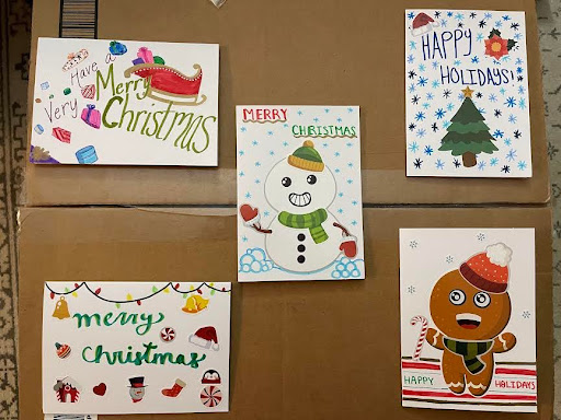 Design Club designed Christmas cards for SAS4Kids!