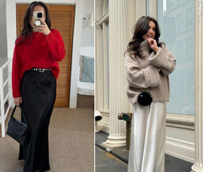 How to style a satin skirt!