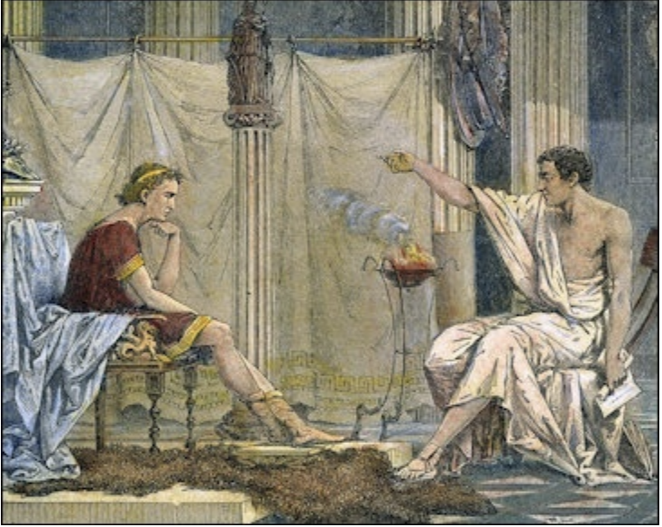 Alexander the Great and Aristotle
