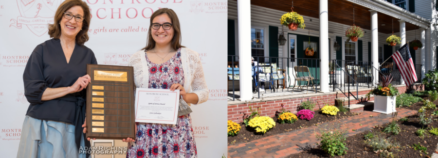 COVID restrictions have led club leader and Spirit of Service Award Winner Grace Gulbankian '21 to find new adaptions to Montrose's Thomas Upham House routine. 