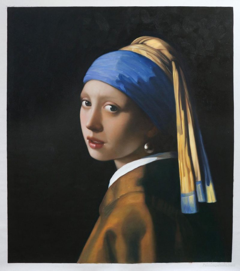 Girl+with+a+Pearl+Earring+painted+by+Johannes+Vermeer.