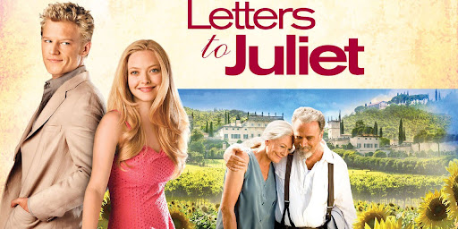 The movie cover for the movie, Letters to Juliet, a movie diving deeper into Shakespeare’s classic, Romeo and Juliet. 