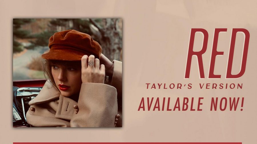A screenshot from taylorswift.com announcing the release of Red (Taylor’s Version). 